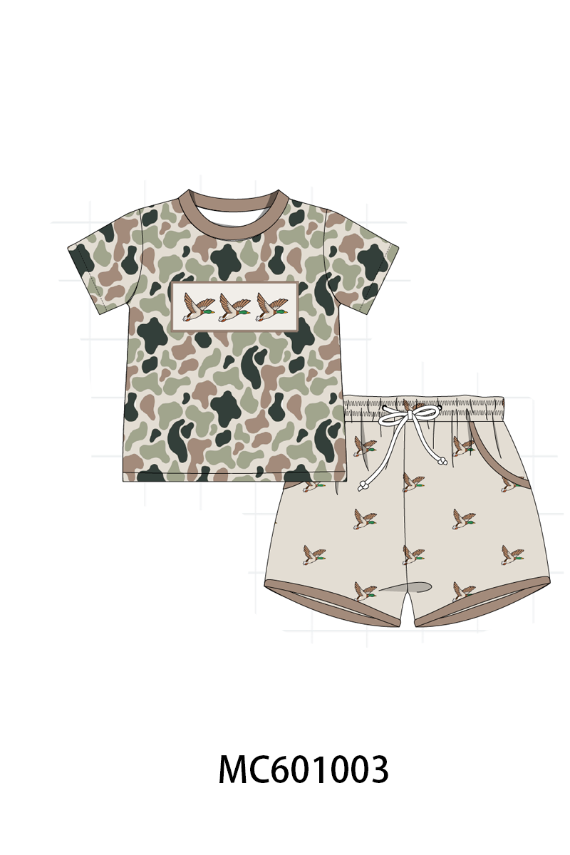 PO79 Camouflage duck embroidery collection