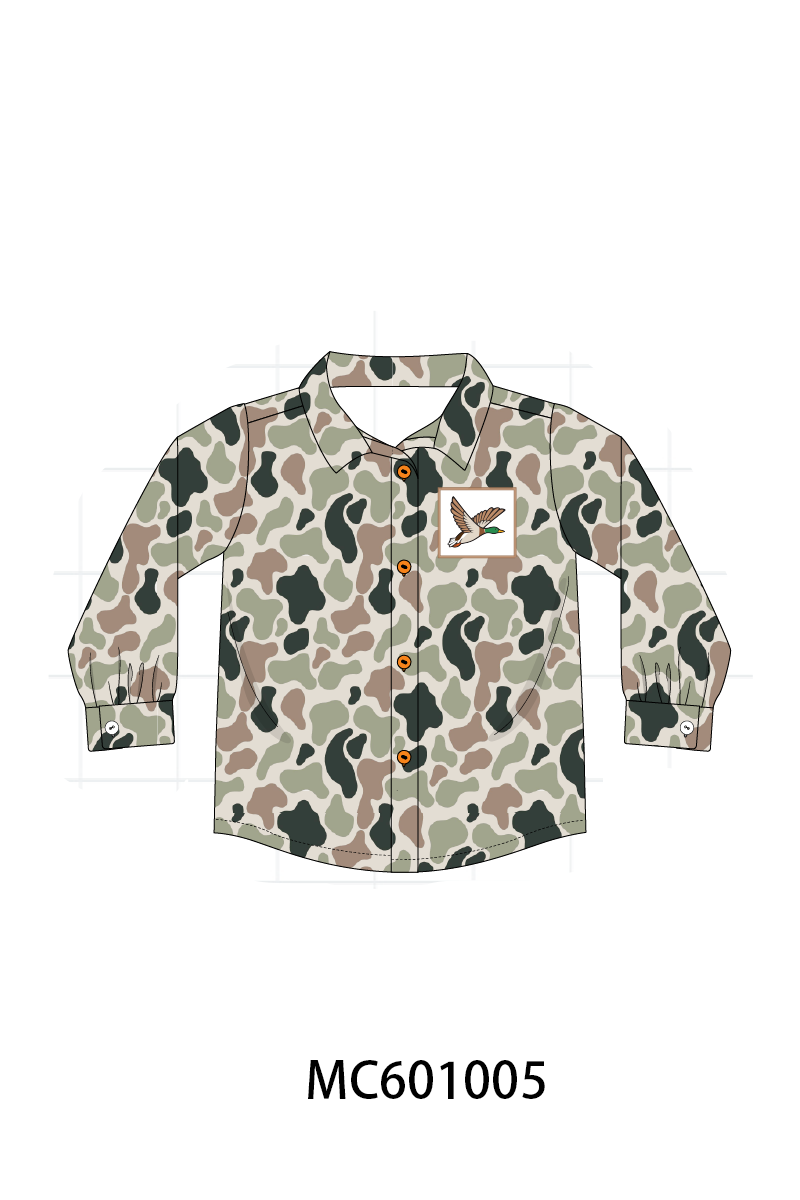 PO79 Camouflage duck embroidery collection