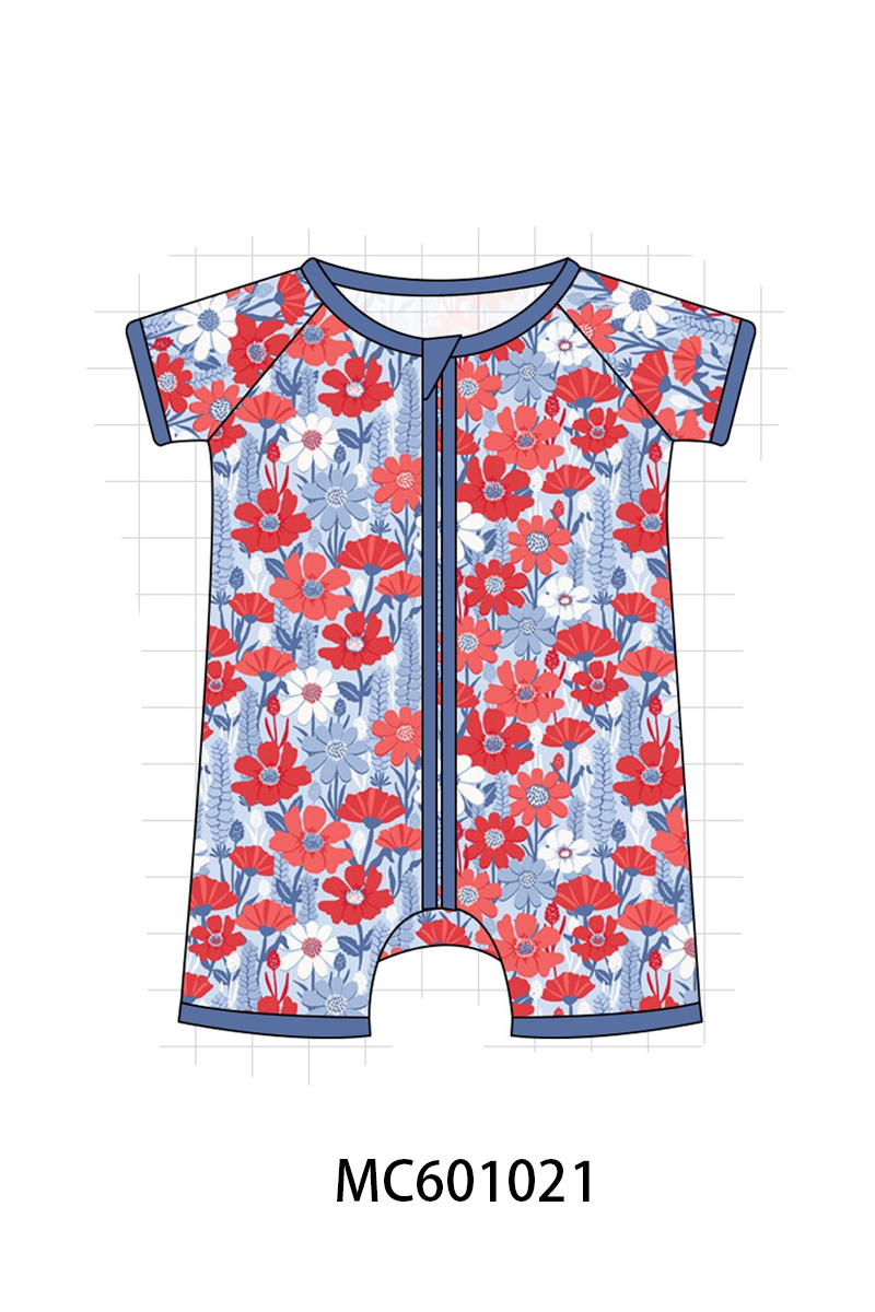 PO79 Blue floral bamboo collection