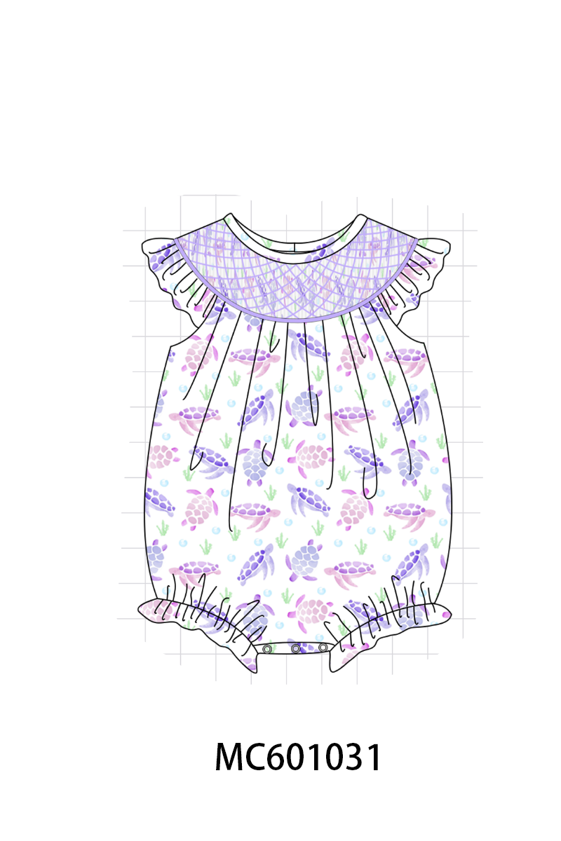 PO79 Purple sea turtle print collection