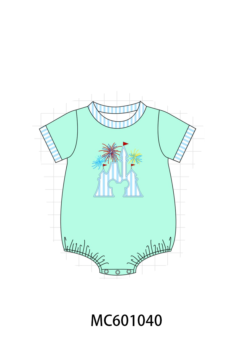 PO79 Pink&green castle applique collection