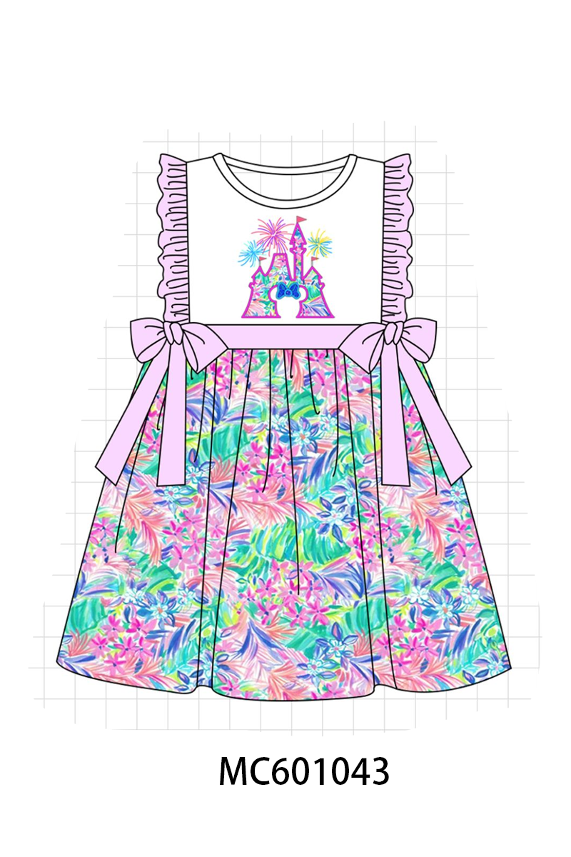 PO79 Pink&green castle applique collection