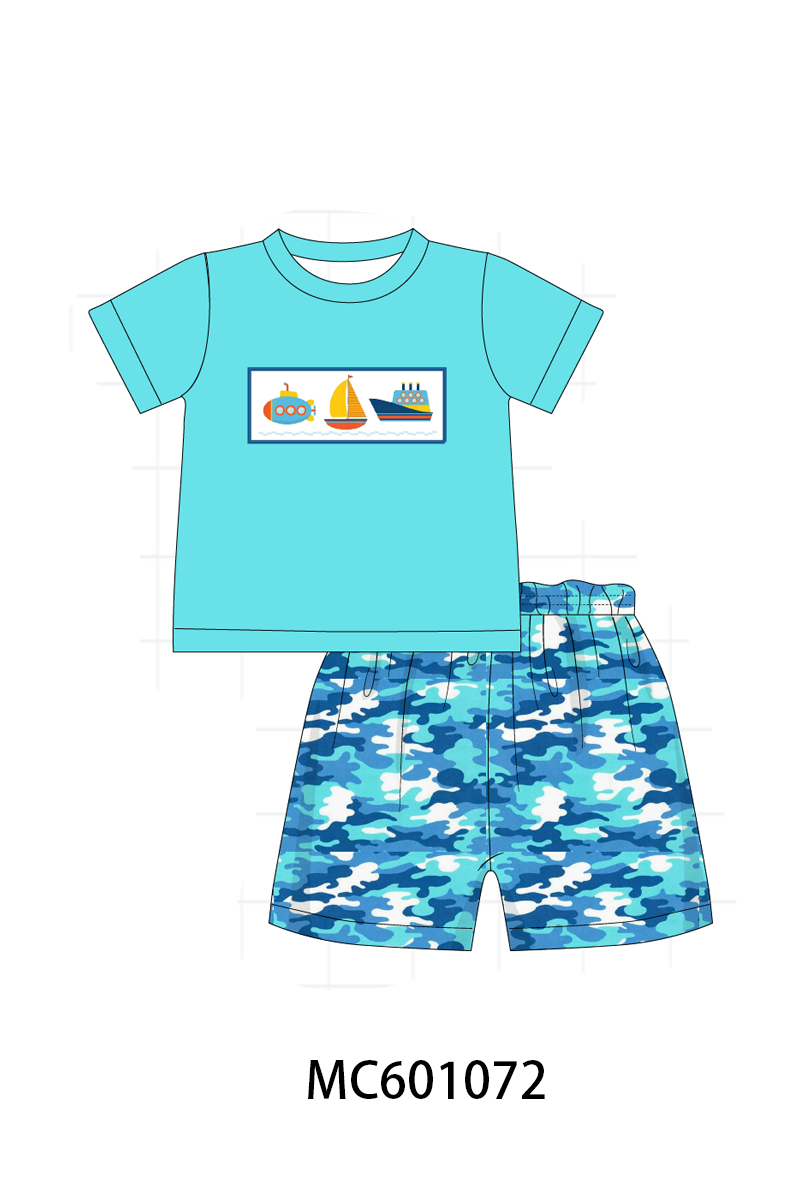 PO79 Blue sea sailboat collection