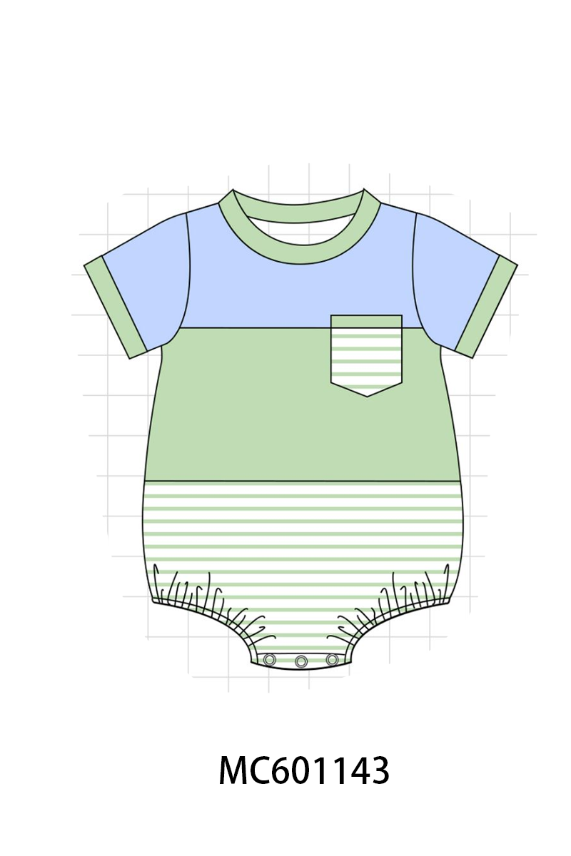 PO79 Blue floral ruffle smocked pearl collection