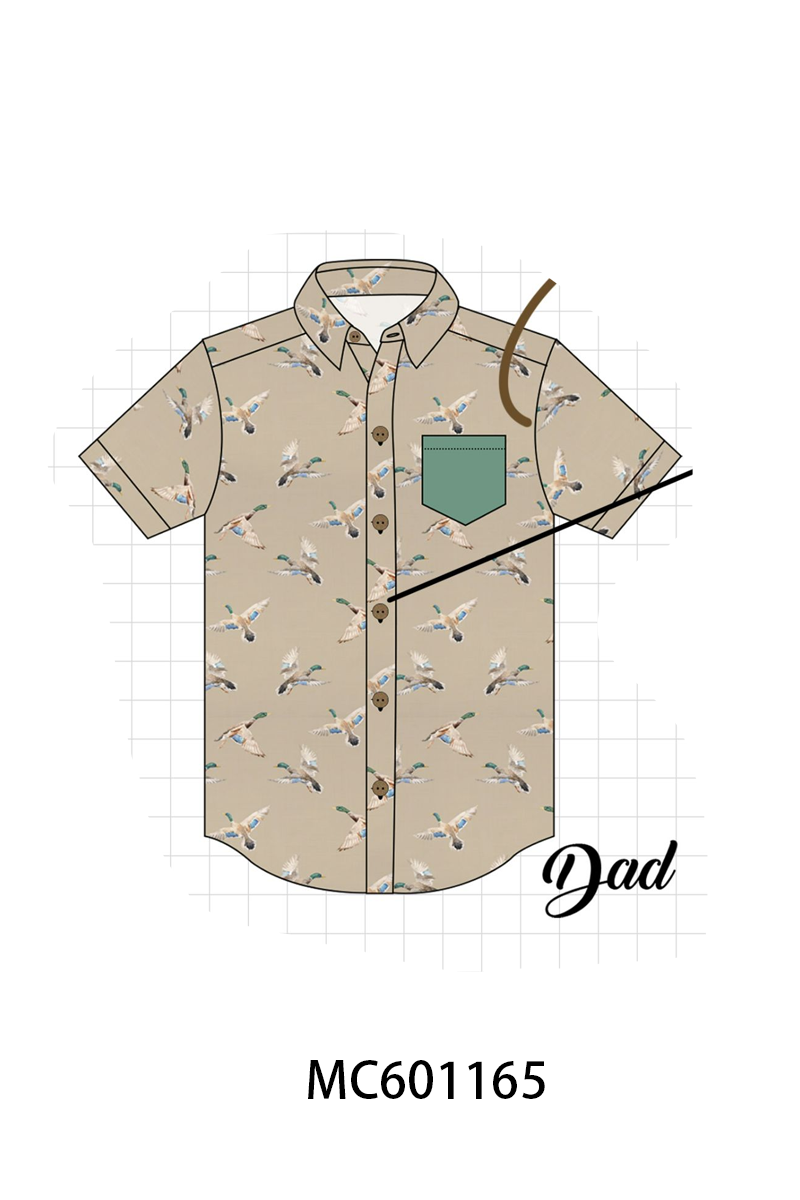 PO79 Green mallard embroidery collection