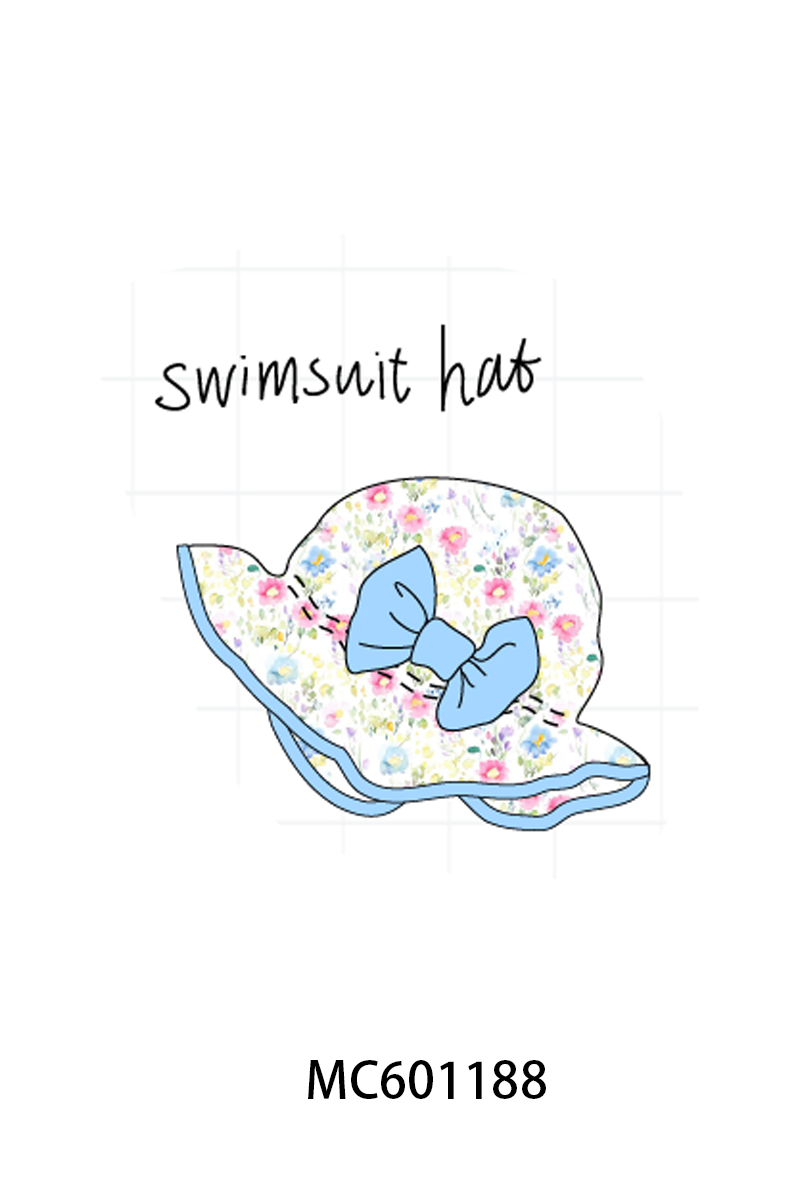 PO79 Blue floral print ruffle collection