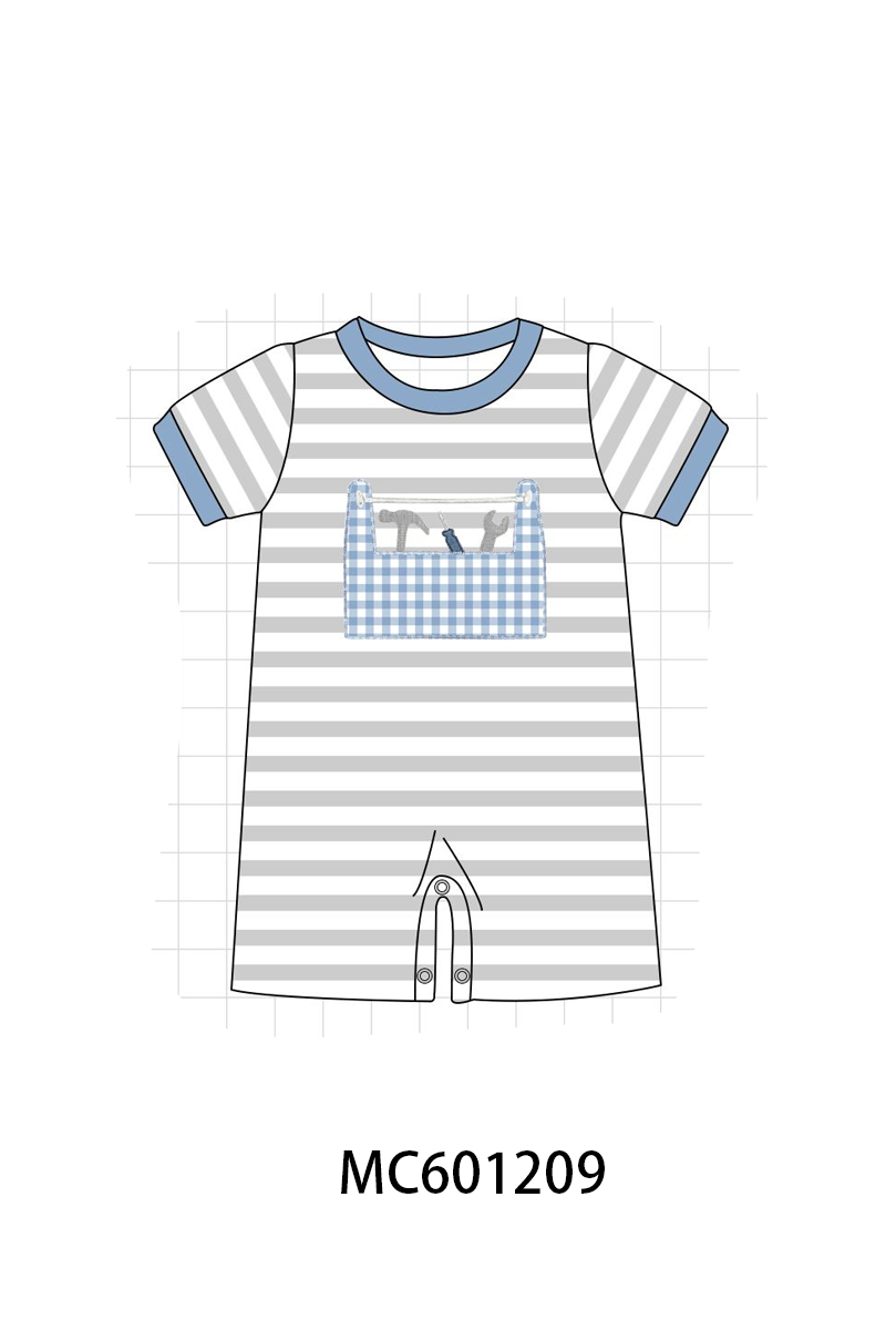 PO79 Blue tool applique stripe collection