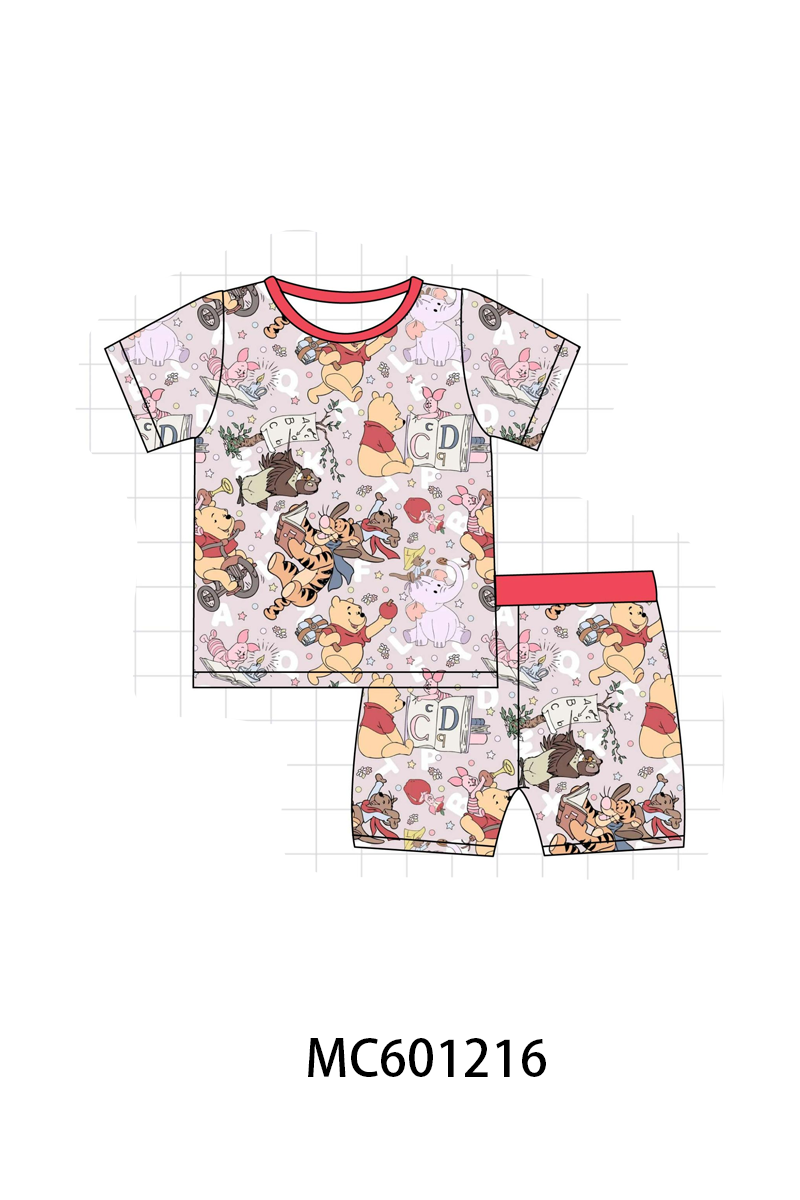 PO79 Red character print bamboo collection