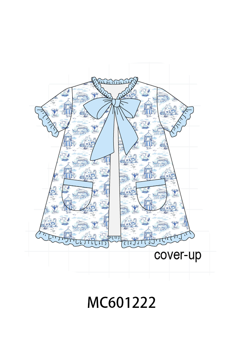 PO79 Blue happy beach print collection 1