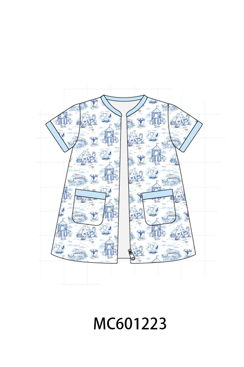 PO79 Blue happy beach print collection 1