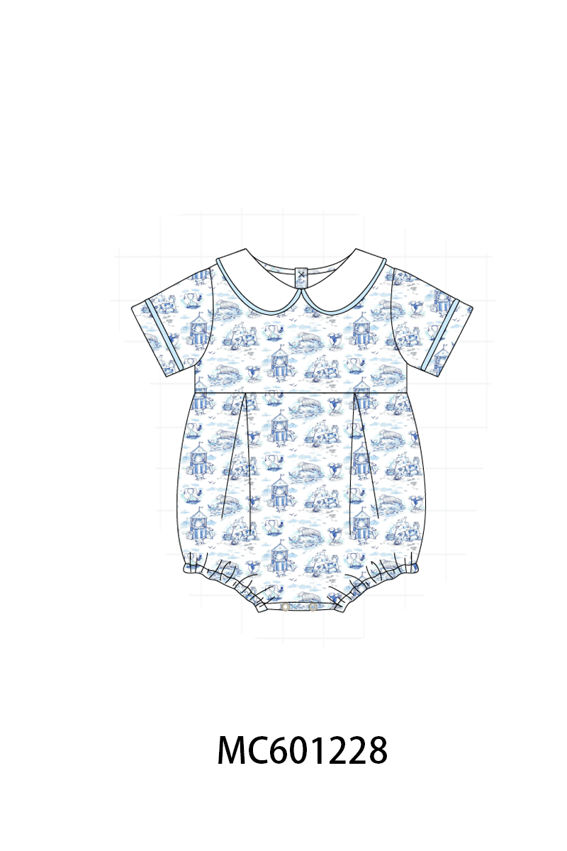 PO79 Blue happy beach print collection 2