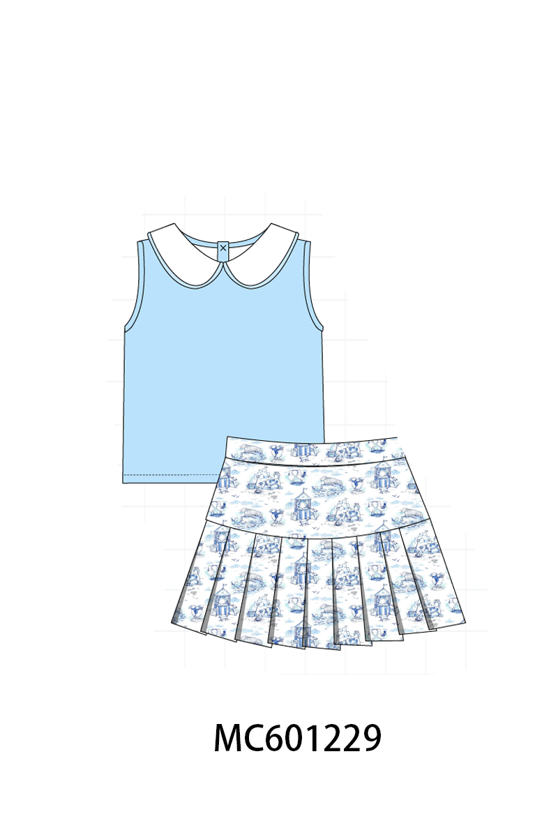 PO79 Blue happy beach print collection 2