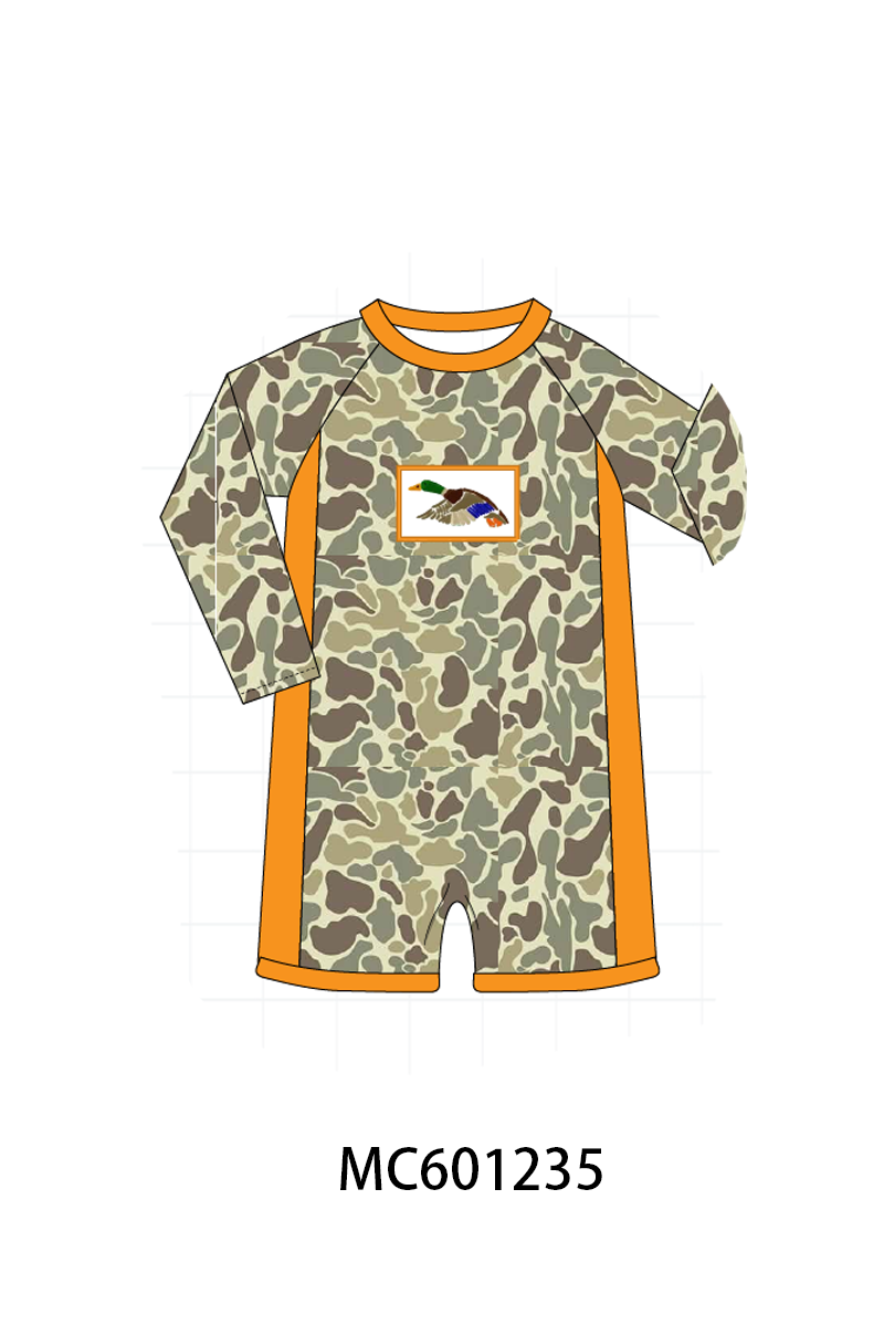 PO79 Camouflage mallard embroidery swimsuit collection