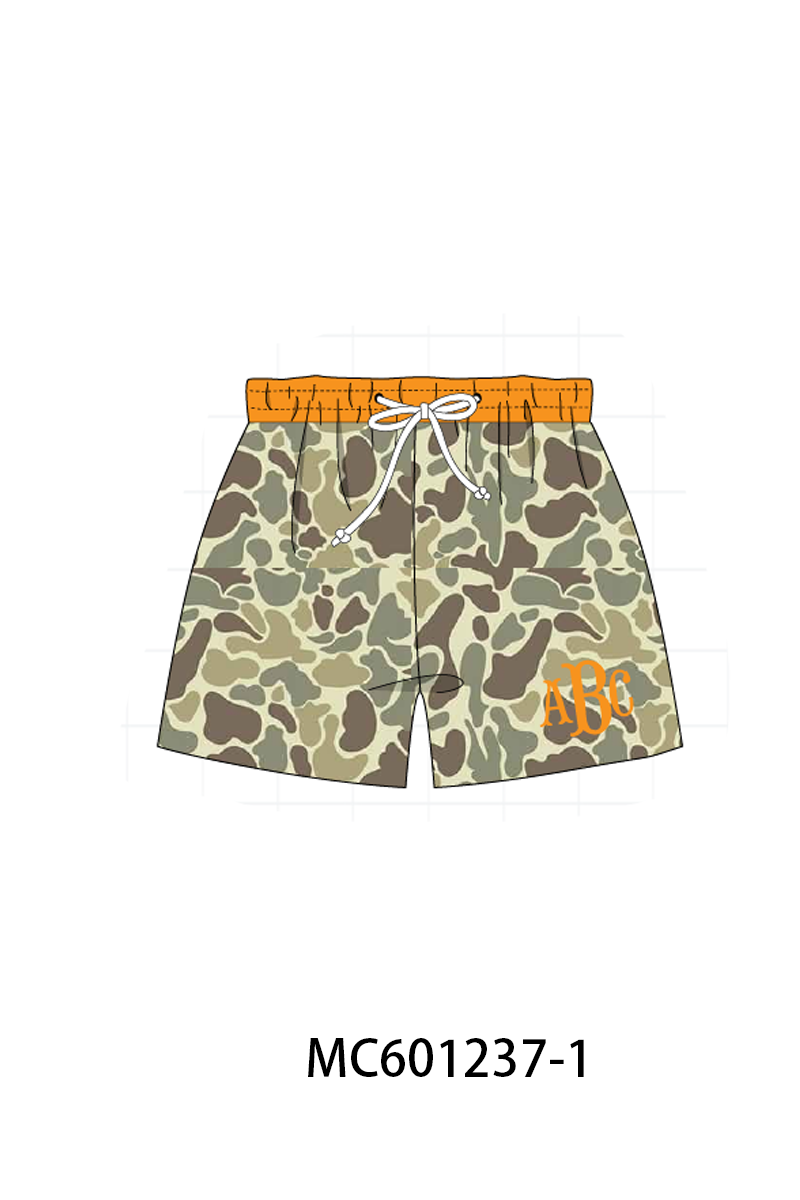 PO79 Camouflage monogram embroidery swimsuit collection