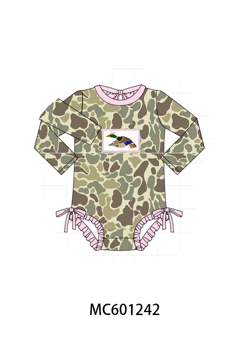 PO79 Camouflage mallard embroidery swimsuit collection