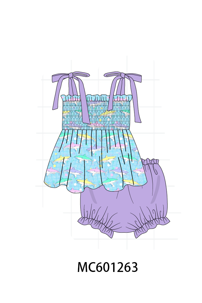 PO79 Blue shark ruffle collection