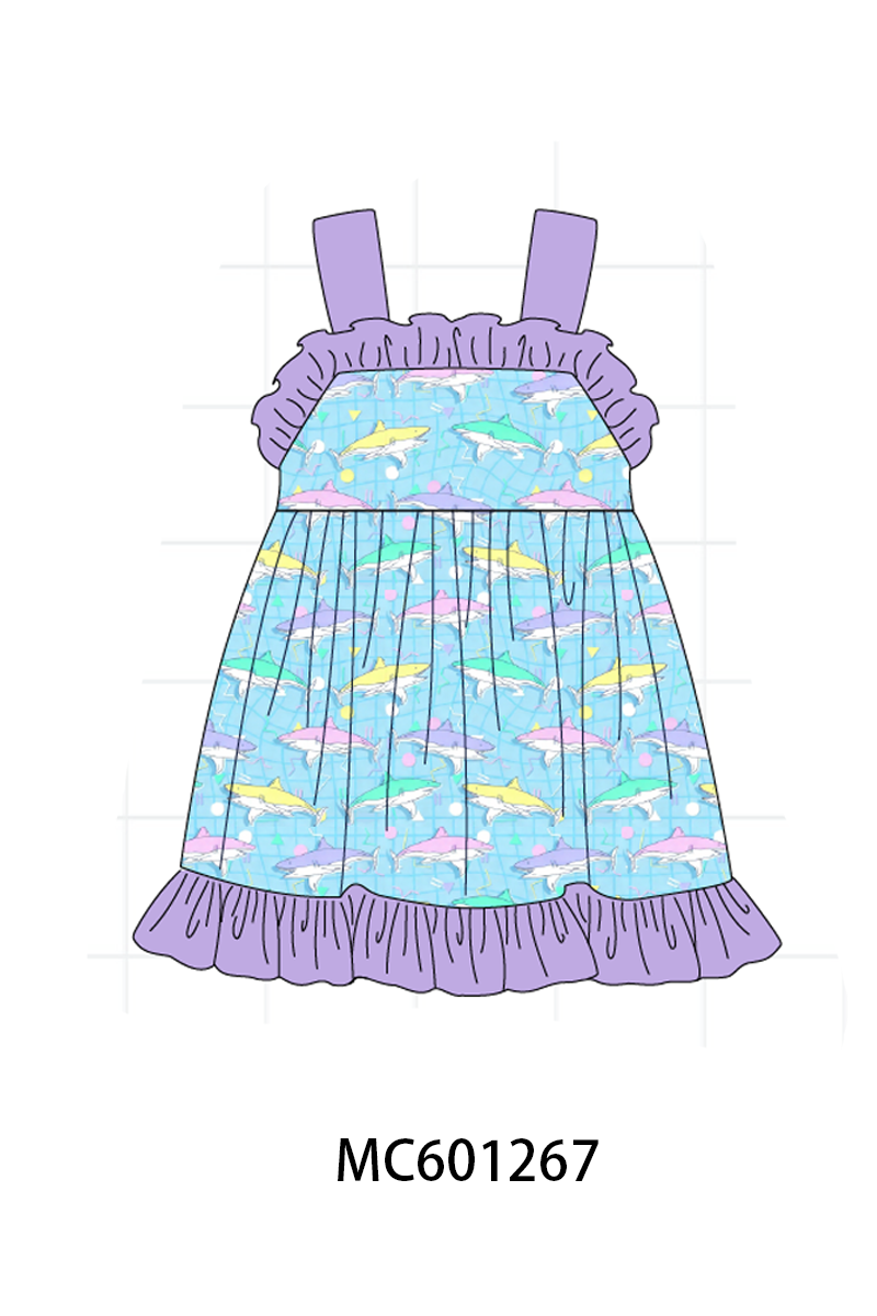 PO79 Blue shark ruffle collection