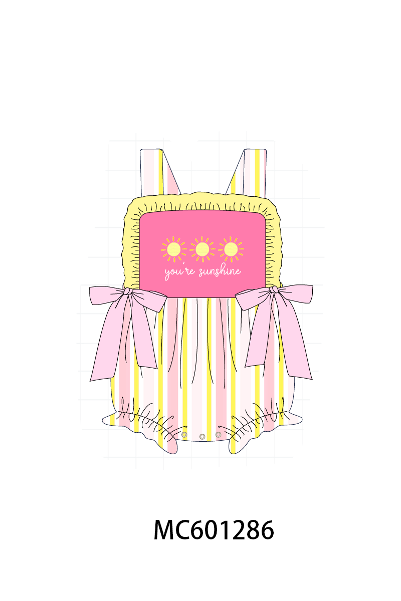 PO79 You're sunshine embroidery stripe collection