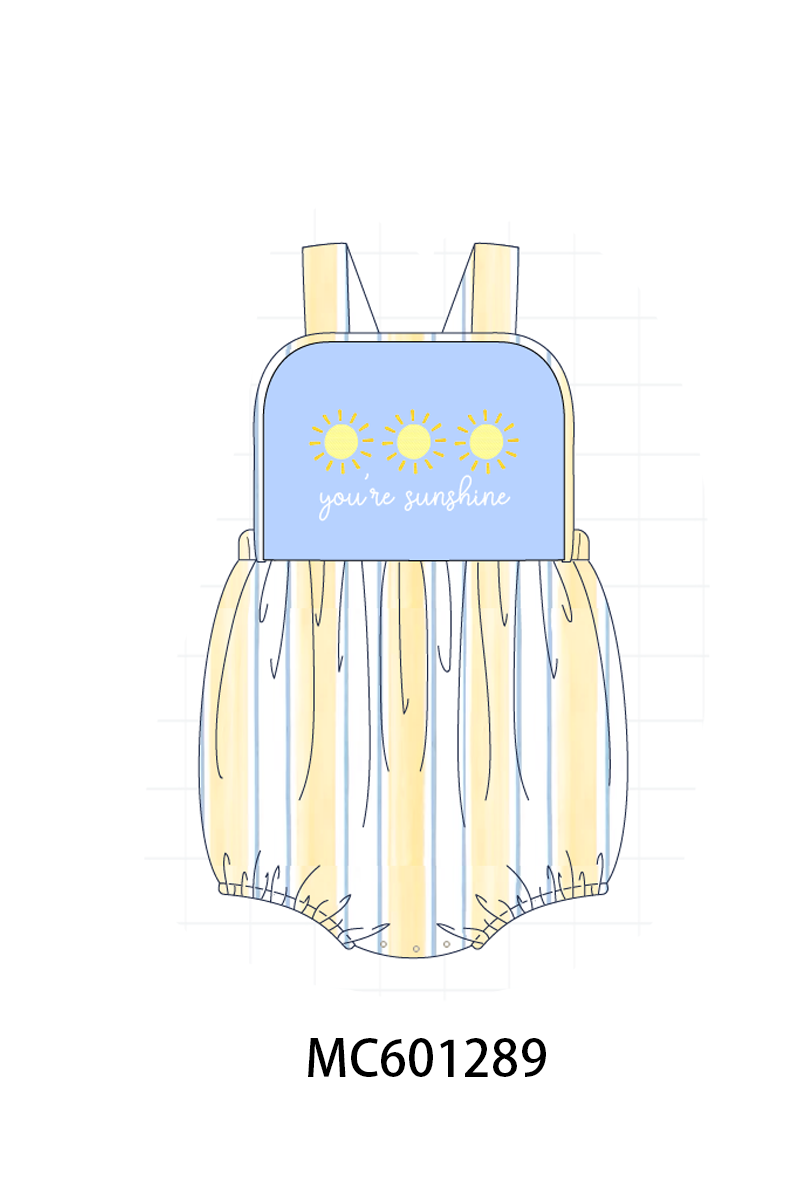 PO79 You're sunshine embroidery stripe collection