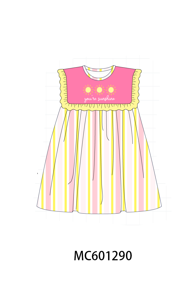 PO79 You're sunshine embroidery stripe collection
