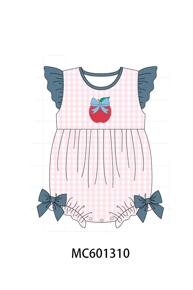 PO79 Gingham embroidery ruffle collection