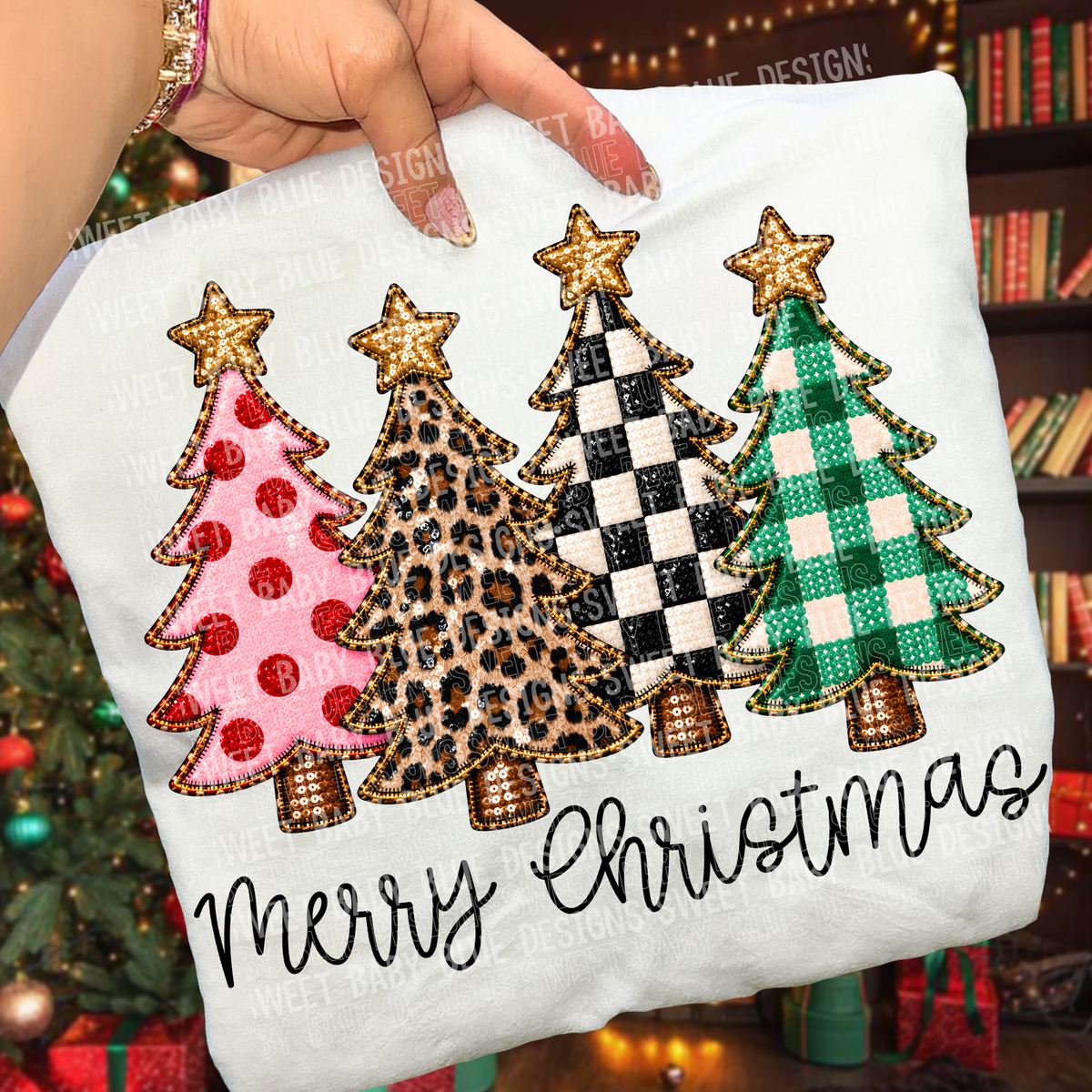 Merry Printed Chrsimtas Tees