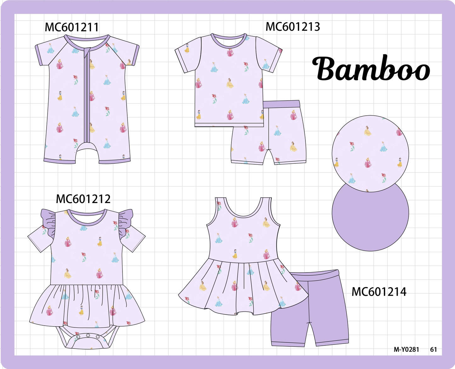 PO79 Purple princess bamboo collection