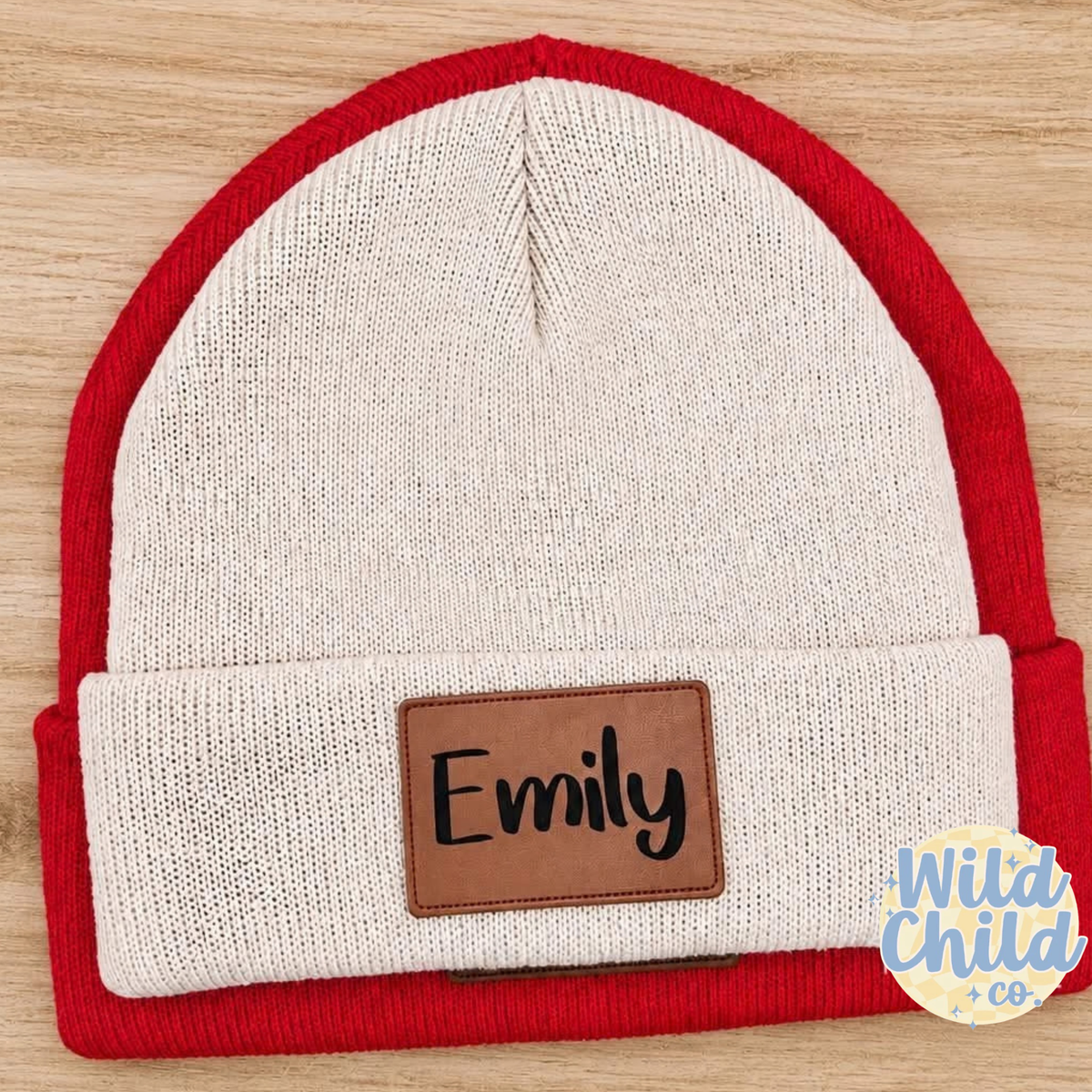 Teddy Bear Patch Beanie