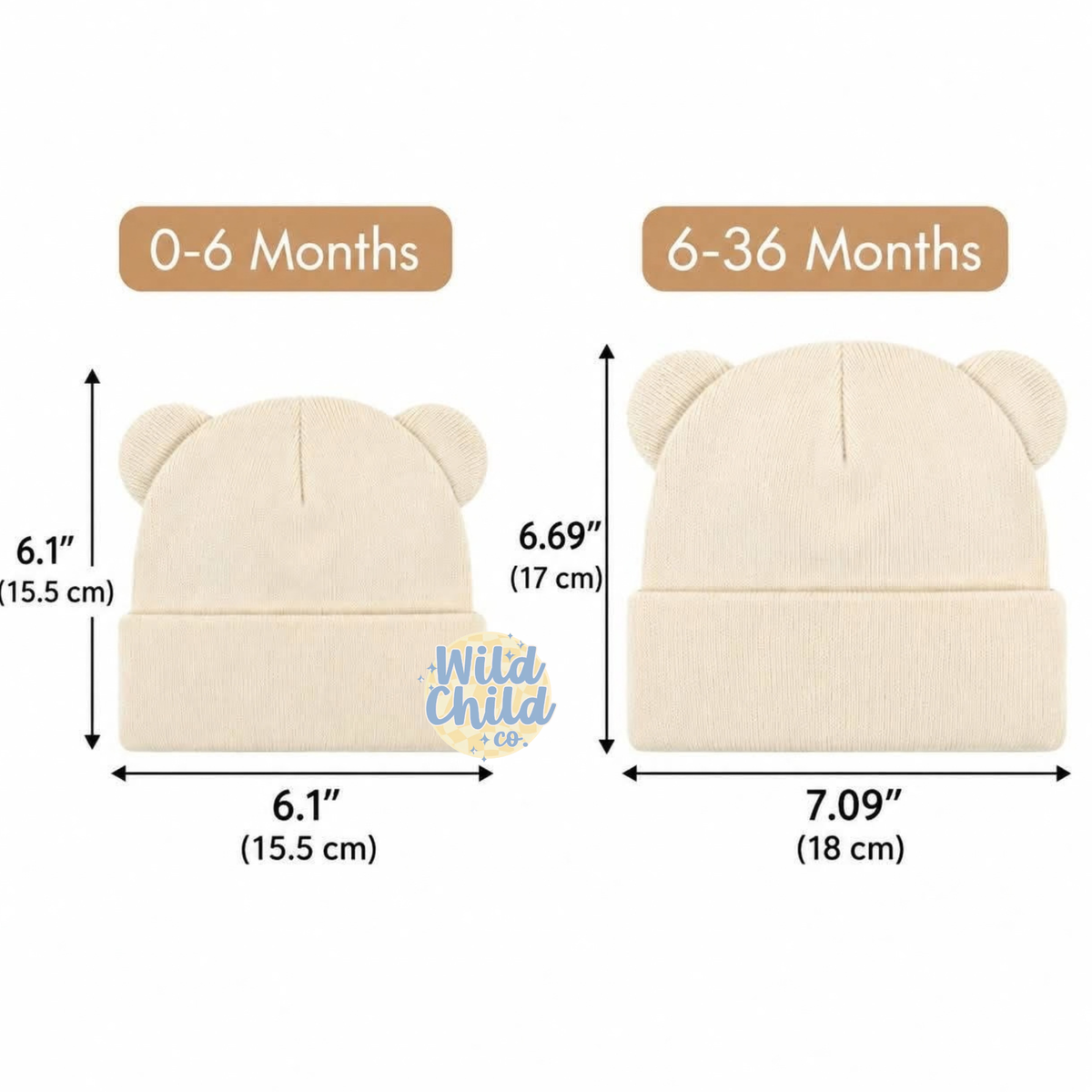 Teddy Bear Patch Beanie
