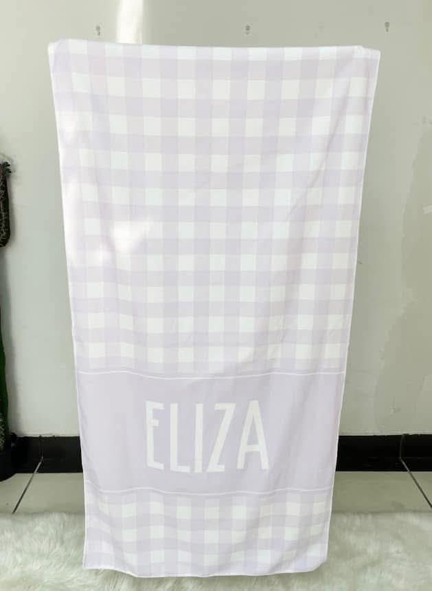 Gingham Beach Towel