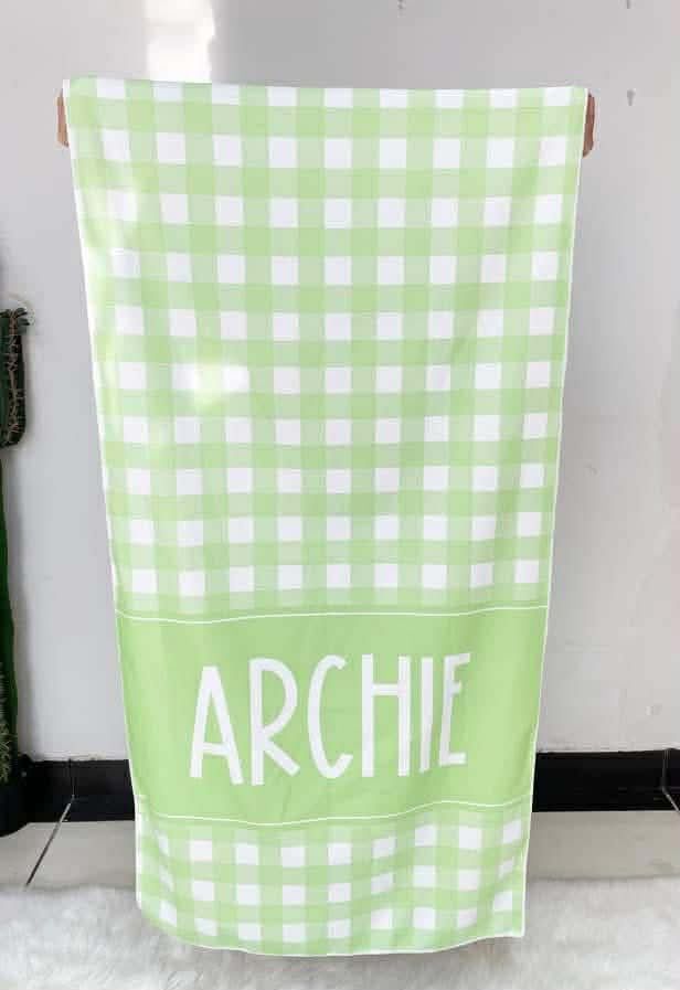 Gingham Beach Towel