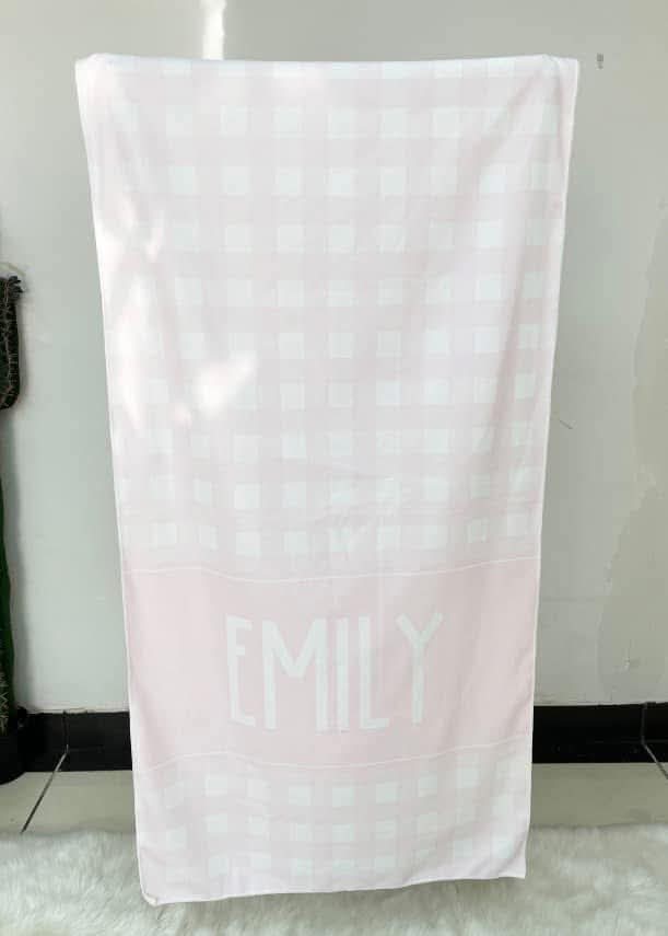 Gingham Beach Towel