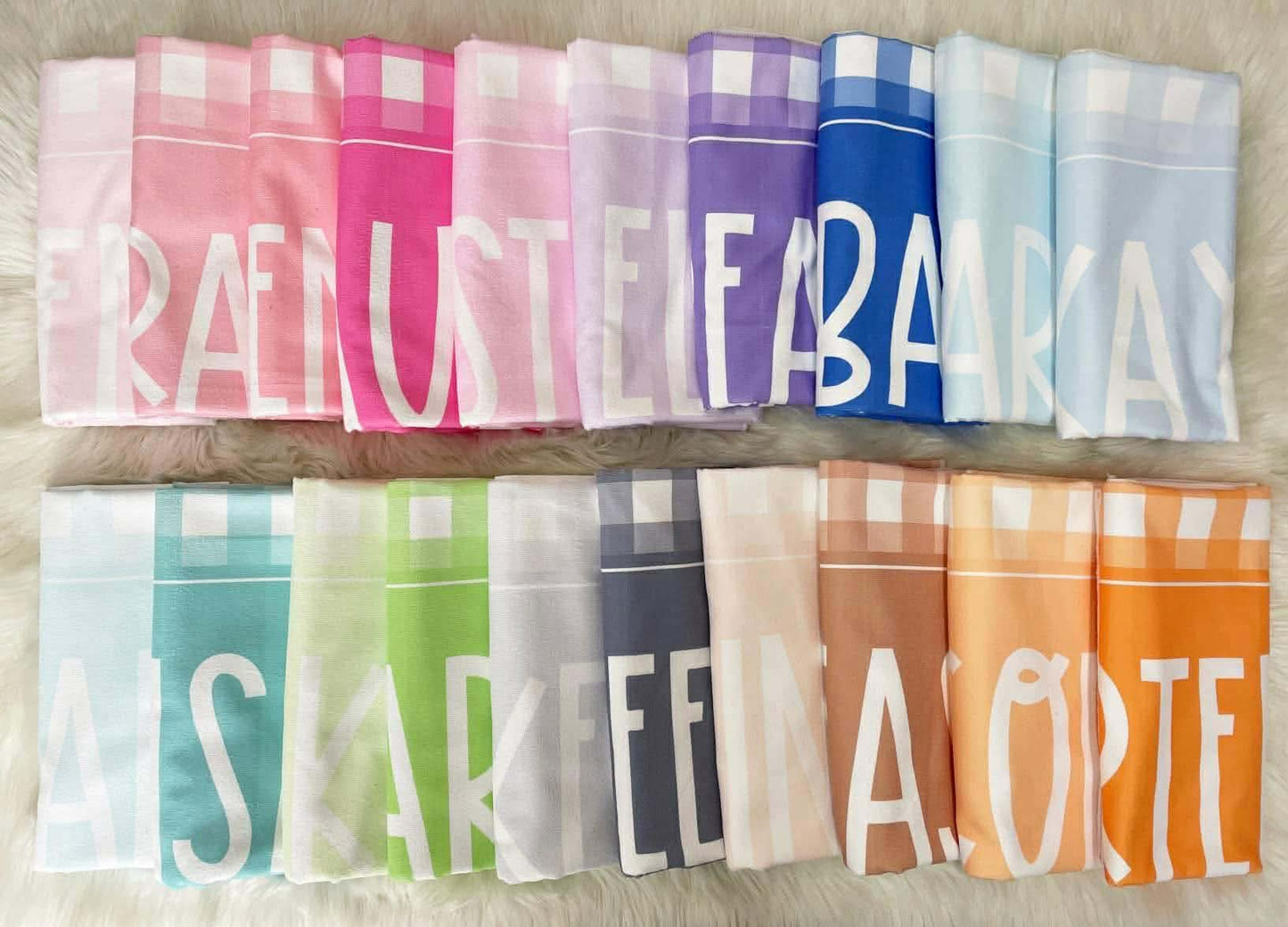 Gingham Beach Towel