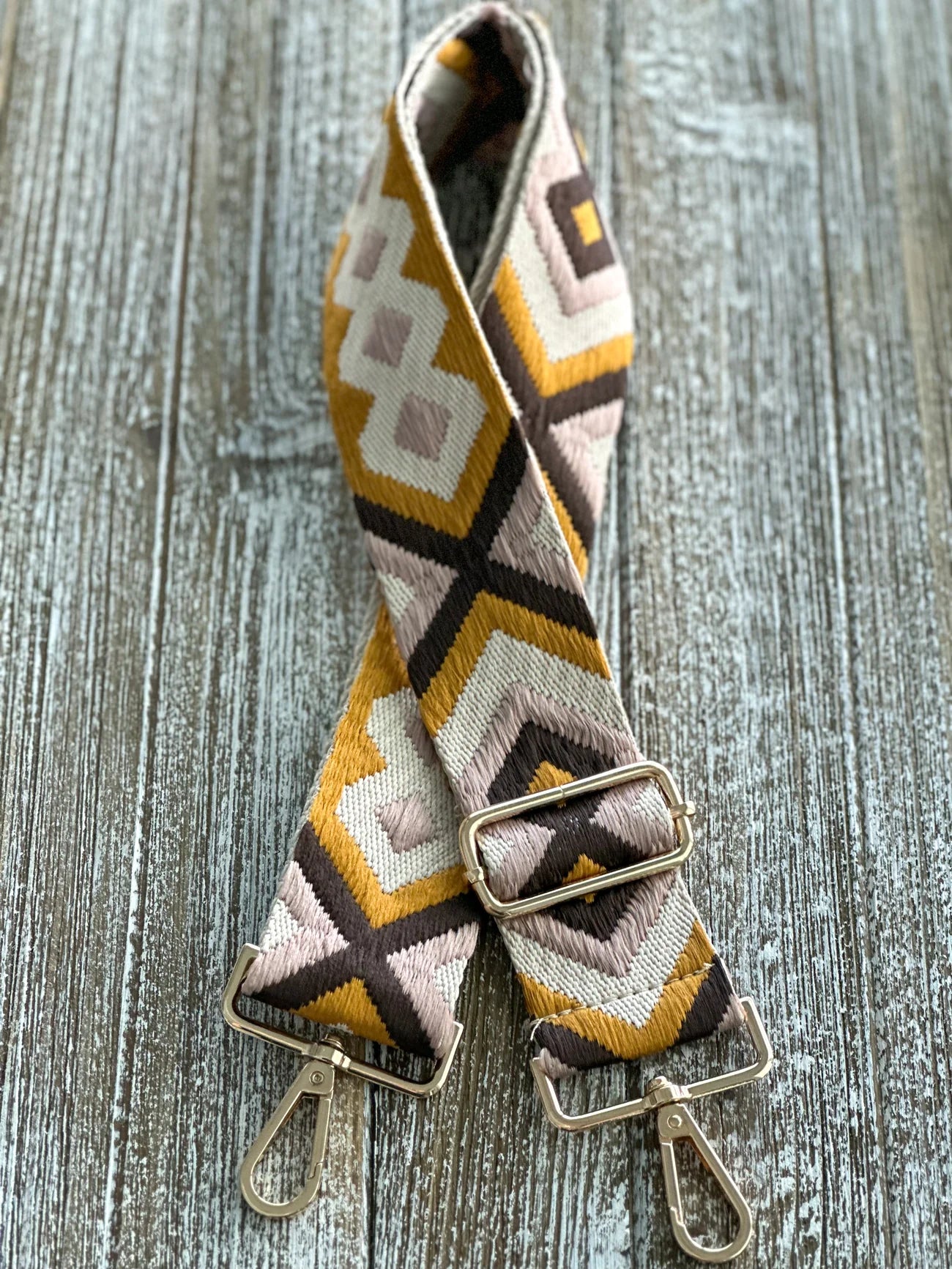 Mustard Diamond Bag Strap