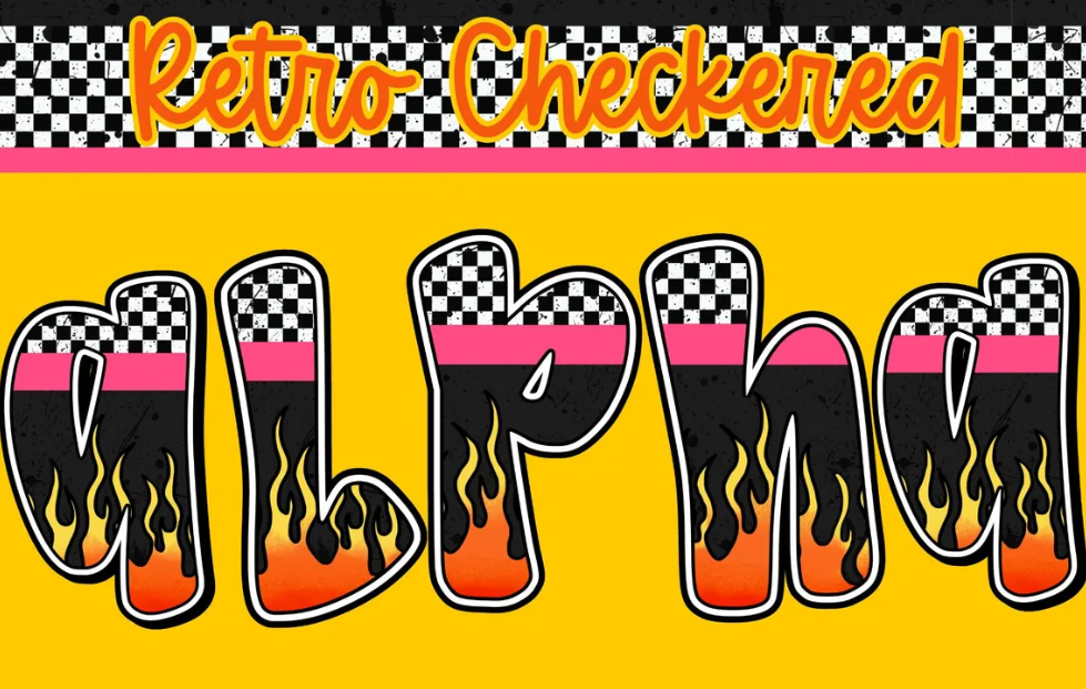 Custom Tee - Retro Babe Checks