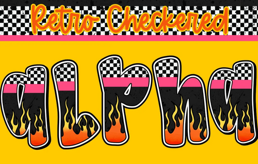 Custom Tee - Retro Babe Checks